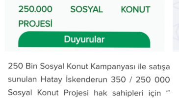 İskenderun’da 350 Konutun Kura Çekimi Yapılacak