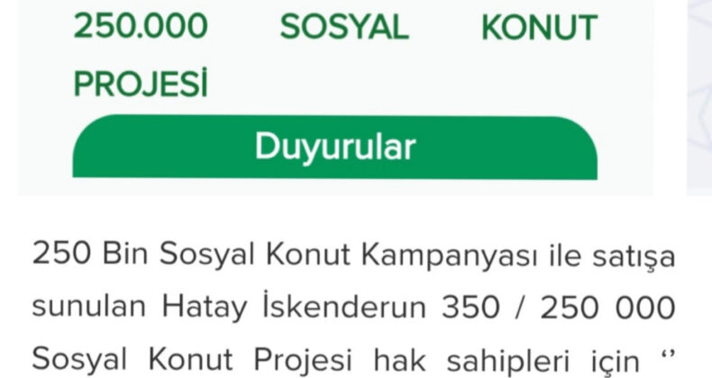 İskenderun’da 350 Konutun Kura Çekimi Yapılacak